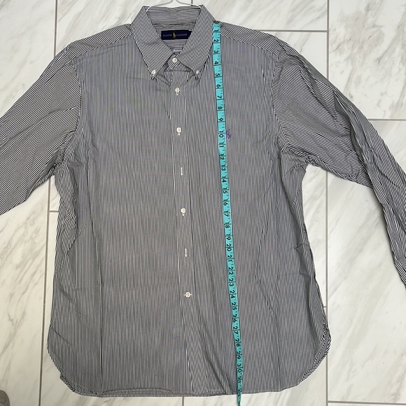 Ralph Lauren Black & White Pin stripe button down - Picture 7 of 9